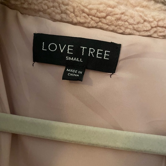Love Tree Blush Teddy Jacket - Picture 4 of 4